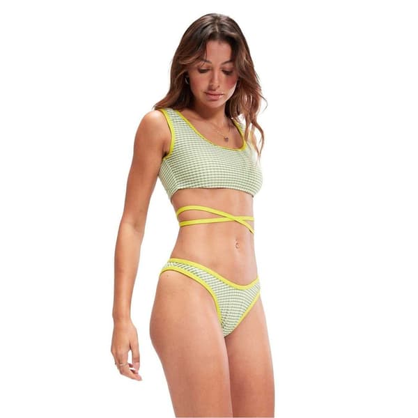 Speedo Bikiniunderdelar för damer/kvinnor Gingham 8 UK Grön Green 8 UK