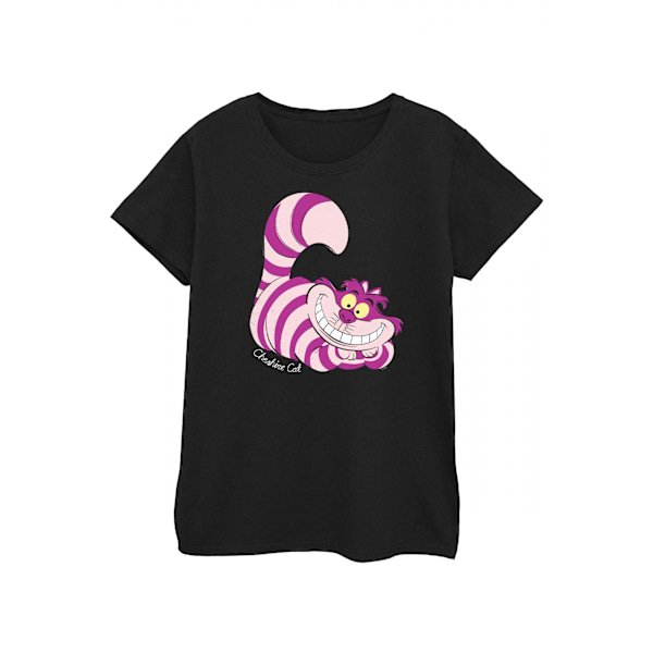 Alice i Underlandet Dam/Dam Cheshire Cat Fitted T-Shirt X Black/Pink/Purple XL