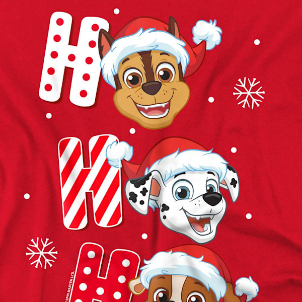 Paw Patrol Herr Tomteluva Jul T-Shirt M Röd Red M
