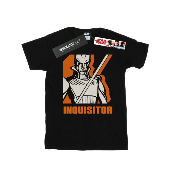 Star Wars Boys Rebels Inquisitor T-shirt 7-8 år Svart Black 7-8 Years