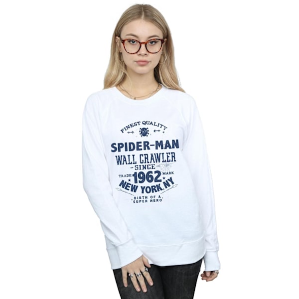 Marvel Dam/Kvinnor Spider-Man Högsta Kvalitet Sweatshirt XXL W White XXL