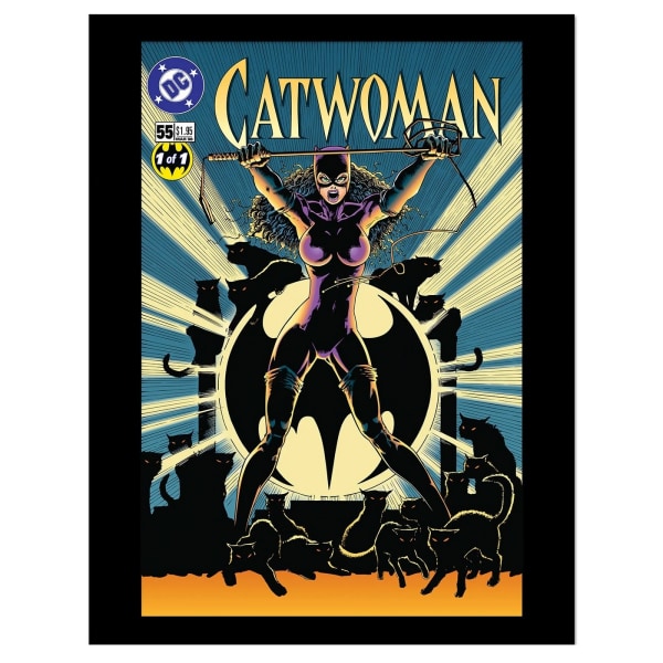 Batman Comic Cover Catwoman Print 40cm x 30cm Flerfärgad Multicoloured 40cm x 30cm