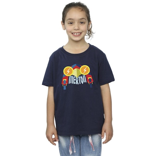 DC Comics Girls DC League Of Super-Pets Merton Bomull T-shirt 5 Navy Blue 5-6 Years