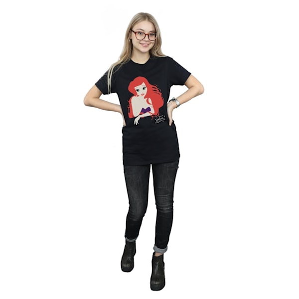 The Little Mermaid Damtröja i bomull för kvinnor/damer Ariel Black XXL