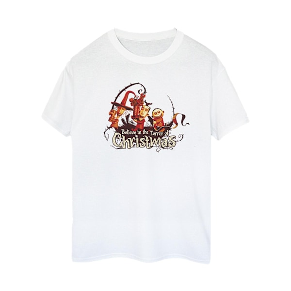 Disney Dam/Kvinnor The Nightmare Before Christmas Jul T-shirt White 3XL
