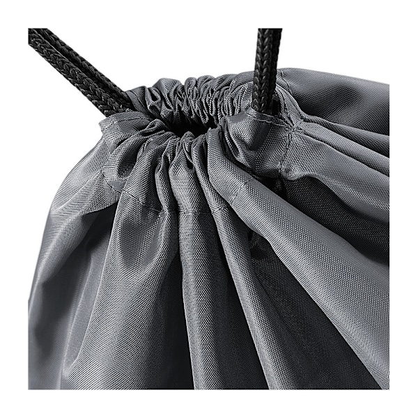 BagBase Budget Vattentålig Sport Gymsac Dragsnöre Väska (11 Graphite One Size