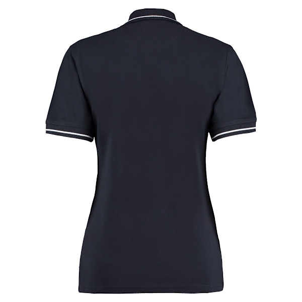 Kustom Kit Dam/Dam St Mellion Bomullspique Tipped Polo Sh Navy/White 20 UK