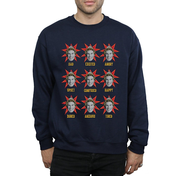 Elf Mens Buddy Moods Sweatshirt L Marinblå Navy Blue L