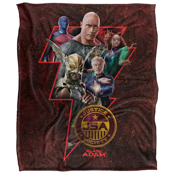 Black Adam Logofilt En Storlek Flerfärgad Multicoloured One Size