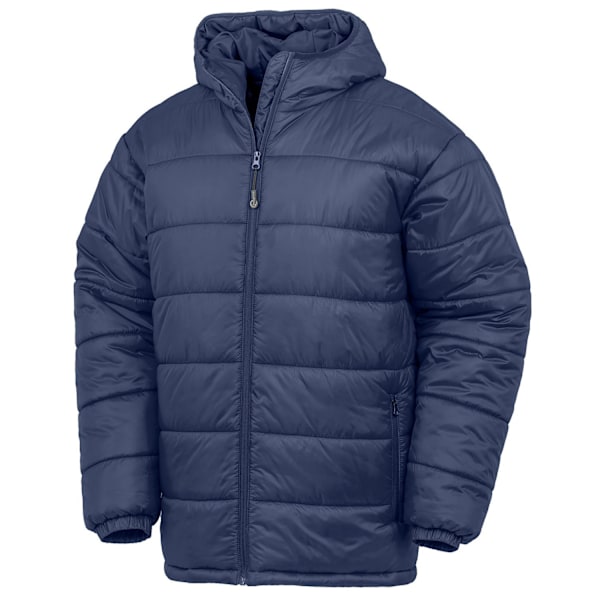 Result Äkta Återvunnen Unisex Vuxen Återvunnen Vadderad Parka XL N Navy XL