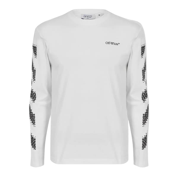 Off White Herr Crew Neck Regular T-shirt S Vit/Svart White/Black S