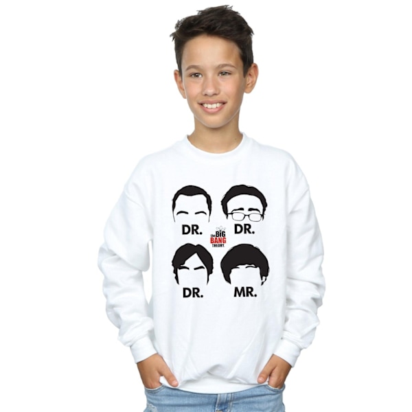 The Big Bang Theory Boys Doctors And Mr Sweatshirt 7-8 År Vit White 7-8 Years