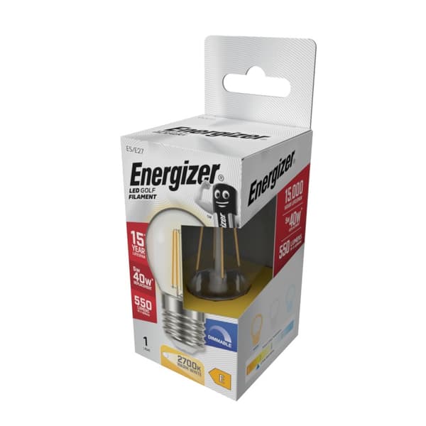Energizer ES/E27 LED Golf-lampa En Storlek Vit White One Size