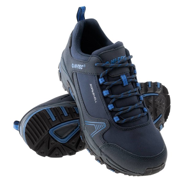 Hi-Tec Mens Hapiter Waterproof Low Walking Shoes 11 UK Navy/Lak Navy/Lake Blue 11 UK