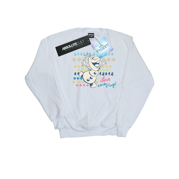Disney Pojkar Frost Jag Älskar Varma Kramar Sweatshirt 5-6 År Vit White 5-6 Years