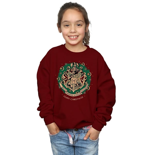 Harry Potter flickor julkrans sweatshirt 7-8 år Bourgogne Burgundy 7-8 Years