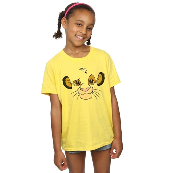 Disney Girls The Lion King Simba Face Bomull T-shirt 5-6 år Daisy 5-6 Years