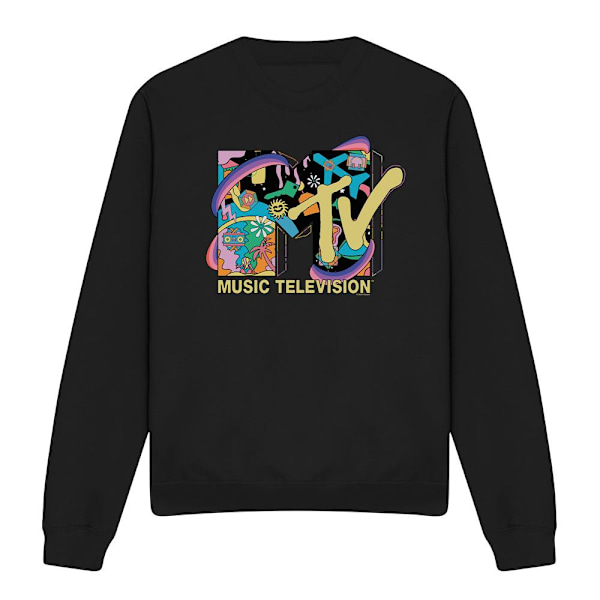 MTV Unisex Vuxen Semesterikoner Sweatshirt L Svart Black L