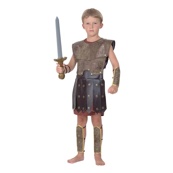 Bristol Novelty Boys Warrior Boy Costume M Brown Brown M