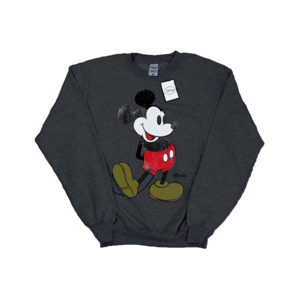 Disney Mens Mickey Mouse Classic Kick Sweatshirt M Dark Heather Dark Heather M