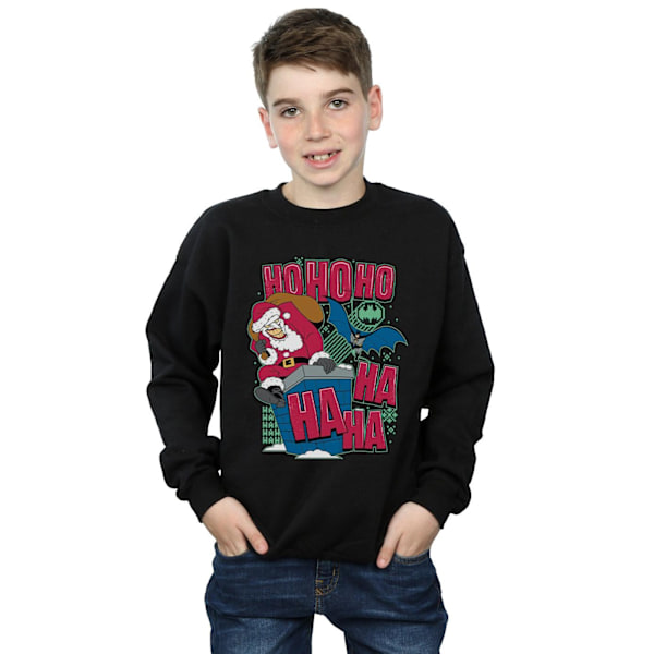 DC Comics Boys Batman And Joker Ha Ha Ha Ho Ho Ho Sweatshirt 9- Black 9-11 Years