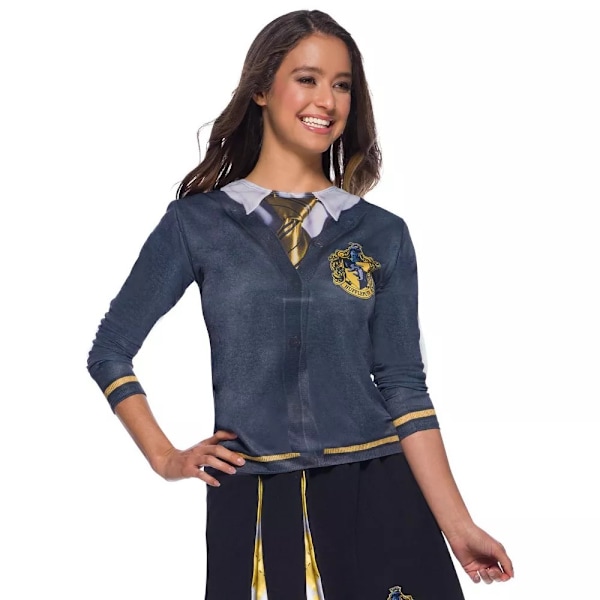 Harry Potter Dam/Kvinnor Hufflepuff Kostym Topp L Grå Grey L