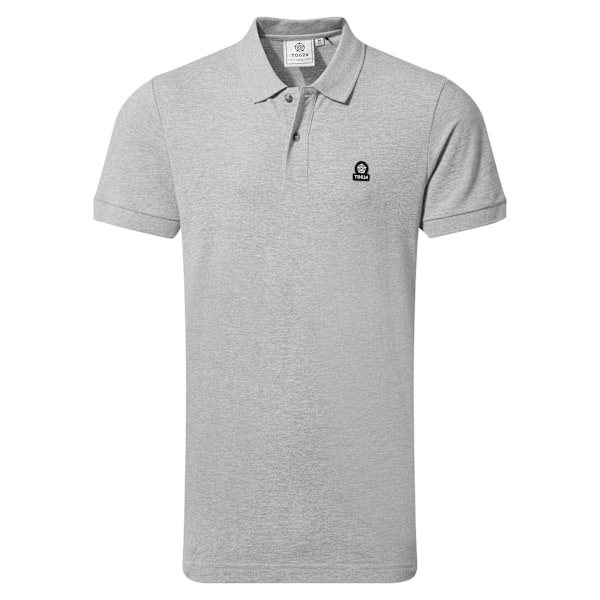 TOG24 Herr Aketon Poloshirt 3XL Ljusgrå Melange Light Grey Marl 3XL