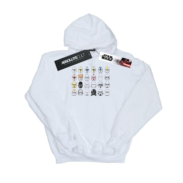 Star Wars Boys Trooper Hjälmar Hoodie 12-13 År Vit White 12-13 Years