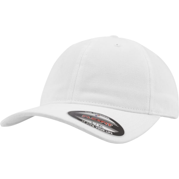 Flexfit Garment Washed Cotton Dad Baseball Cap (2-pack) L/XL White L/XL