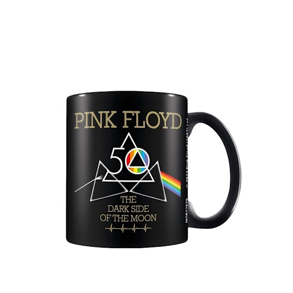 Pink Floyd Dark Side 50-årsjubileumsmugg En storlek Svart Black One Size