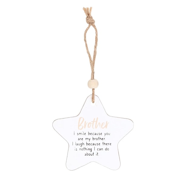 Something Different Brother Star Hängande Sentiment Skylt En Storlek White/Pink/Black One Size