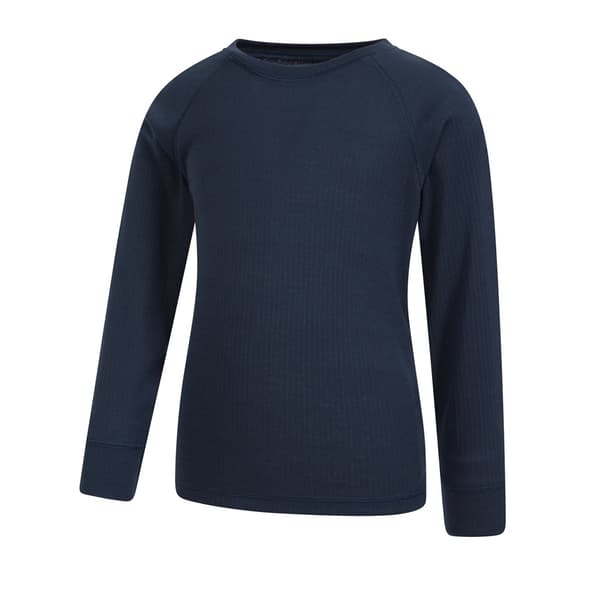 Mountain Warehouse Talus Underställströja med Rund Hals för Barn Navy 13 Years