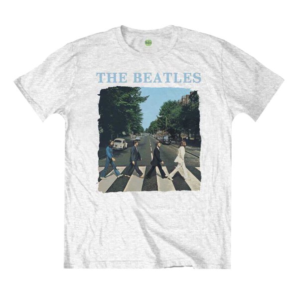 The Beatles Unisex Adult Abbey Road Logotyp T-shirt XXL Vit White XXL
