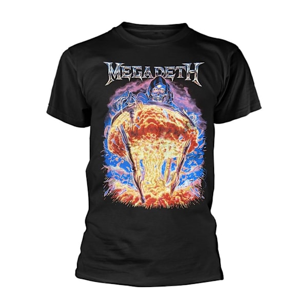 Megadeth Unisex Vuxen Bomb Splatter T-Shirt XL Svart Black XL