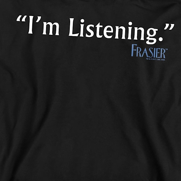 Frasier Unisex Vuxen Jag Lyssnar Sweatshirt M Svart Black M