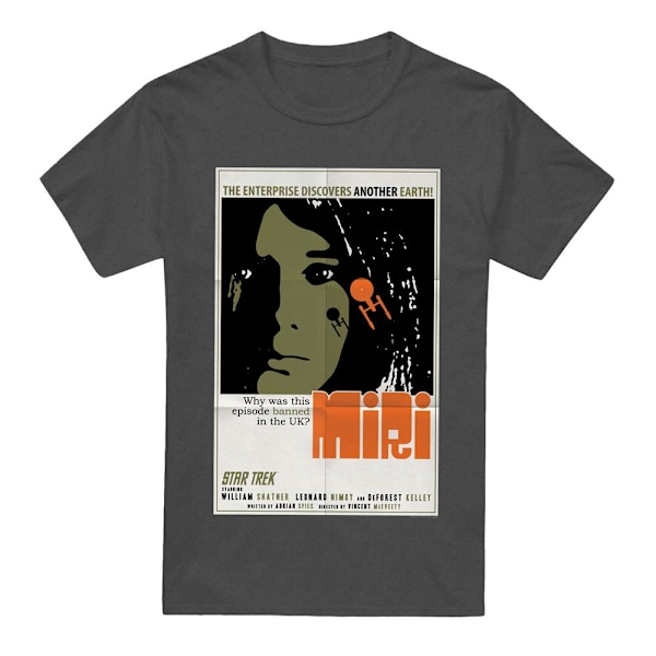 Star Trek Unisex Vuxen The Original Series Avsnitt 8 T-Shirt M Charcoal M