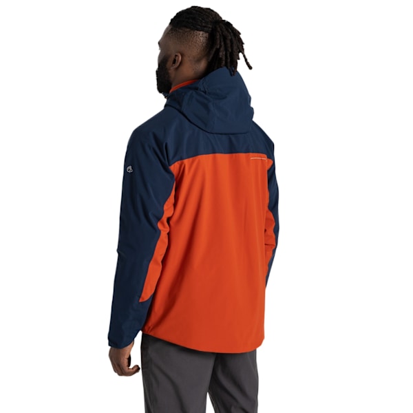 Craghoppers Herr Diggory Stretch Vattentät Jacka S Blå Marinblå/ Blue Navy/Carnelian Orange S