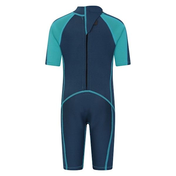 Mountain Warehouse Barnkläder/Barn Kontrastpanel Våtdräkt 7-8 År Teal Teal 7-8 Years