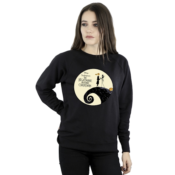 The Nightmare Before Christmas Dam/Kvinnor Logotyp Sweatshirt 5X Navy Blue 5XL