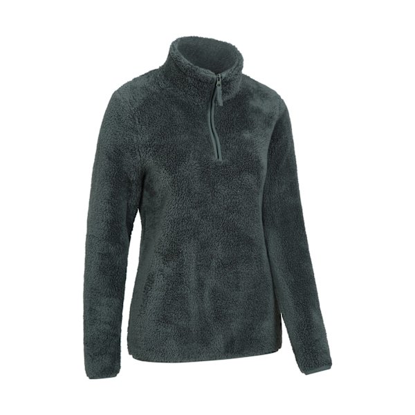 Mountain Warehouse Teddy Fleece Kvartär Zip Fleece för Kvinnor Green 18 UK