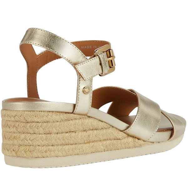 Geox Dam/Dam Ischia Corda Mocka Sandaler 3 UK Ljus Guld Light Gold 3 UK