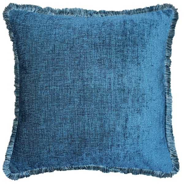 Riva Home Astbury Fransad Kvadratisk Kuddfodral 50 x 50cm Teal Teal 50 x 50cm