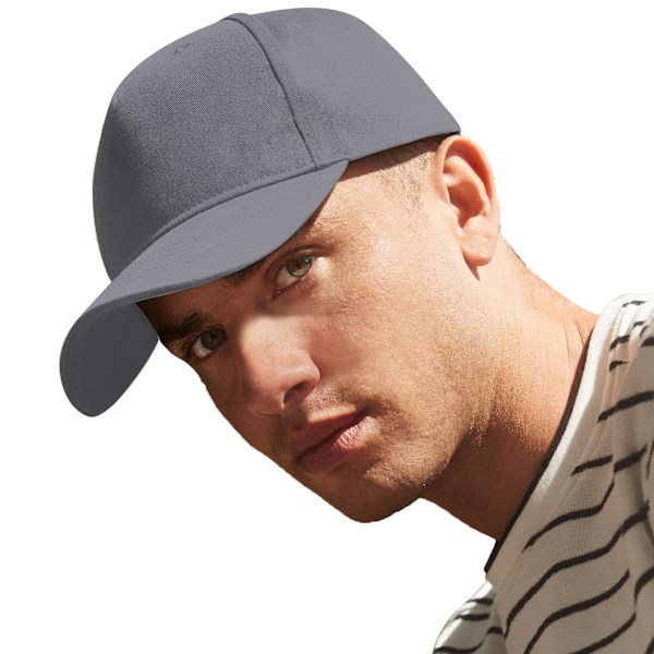 Beechfield Unisex Vuxen 6 Panel Organisk Bomulls Basebollkeps En Storlek Grafitgrå Graphite Grey One Size