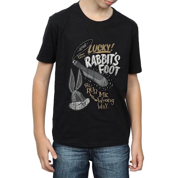 Looney Tunes Boys Bugs Bunny Rub Me The Wrong Way T-Shirt 7-8 år Black 7-8 Years