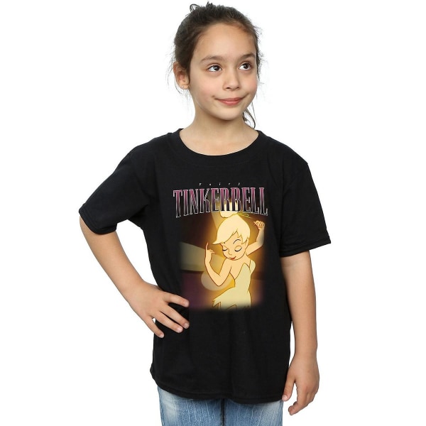 Tinkerbell Girls Montage Bomull T-shirt 12-13 år Svart Black 12-13 Years
