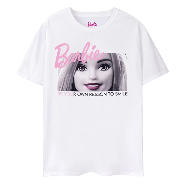 Barbie Dam/Kvinnor Var Din Egen Anledning Att Le T-shirt med Korta Ärmar White XS