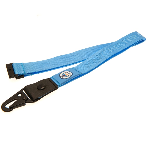 Manchester City FC Deluxe Crest Lanyard One Size Sky Blue Sky Blue One Size