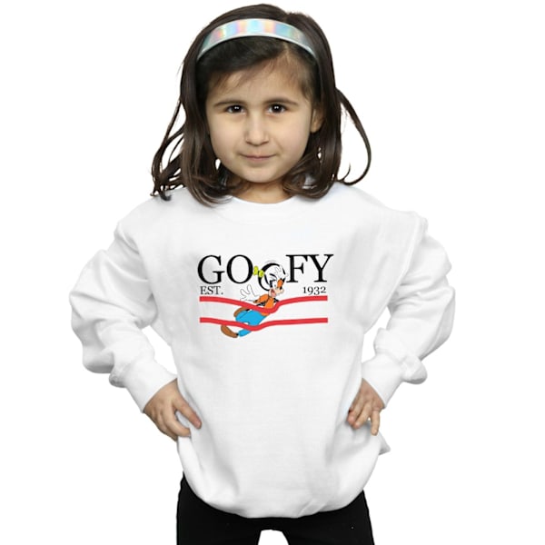 Disney Girls Goofy By Nature Sweatshirt 5-6 år Vit White 5-6 Years