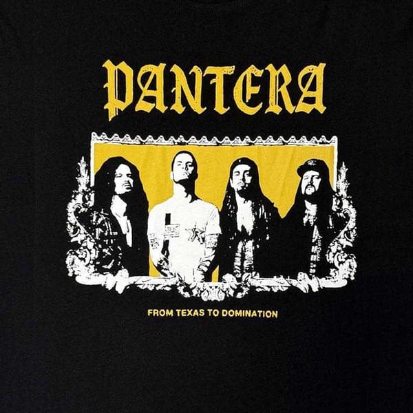 Pantera Unisex Vuxen Texas To Domination Ryggtryck Långärmad Black/White XL
