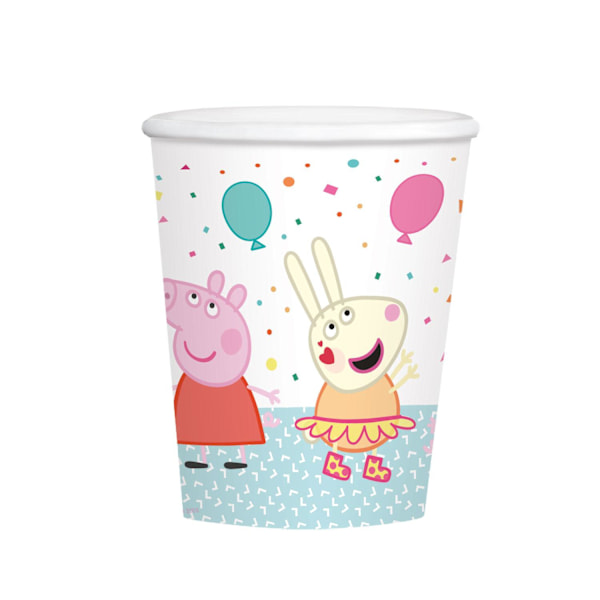 Greta Gris Pappersmuggar (8-pack) En Storlek Flerfärgad Multicoloured One Size